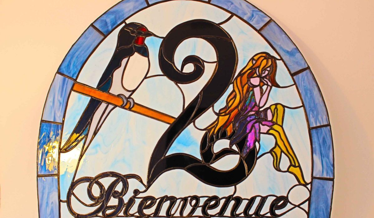 Plaque de maison unique avec numéro pour entrée personnalisée